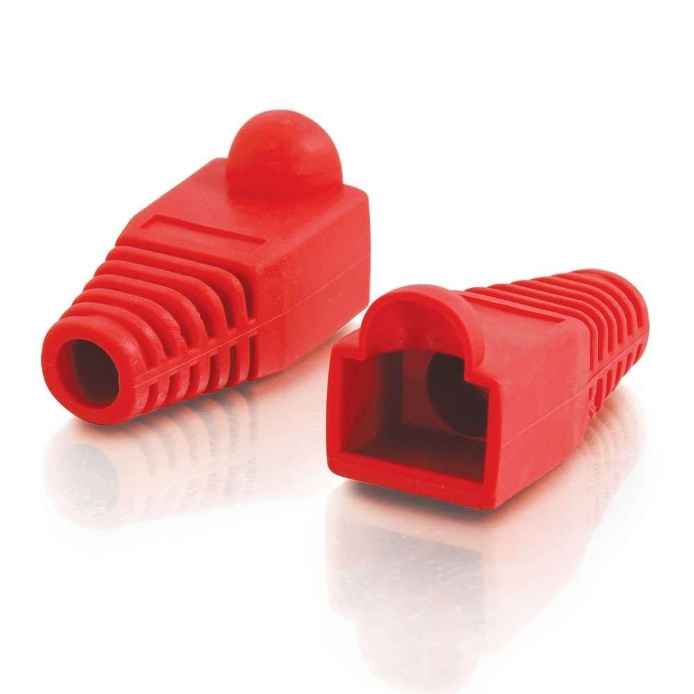 RJ45 Rubber Boot Protector (Red) for Ethernet Connector - Image 2