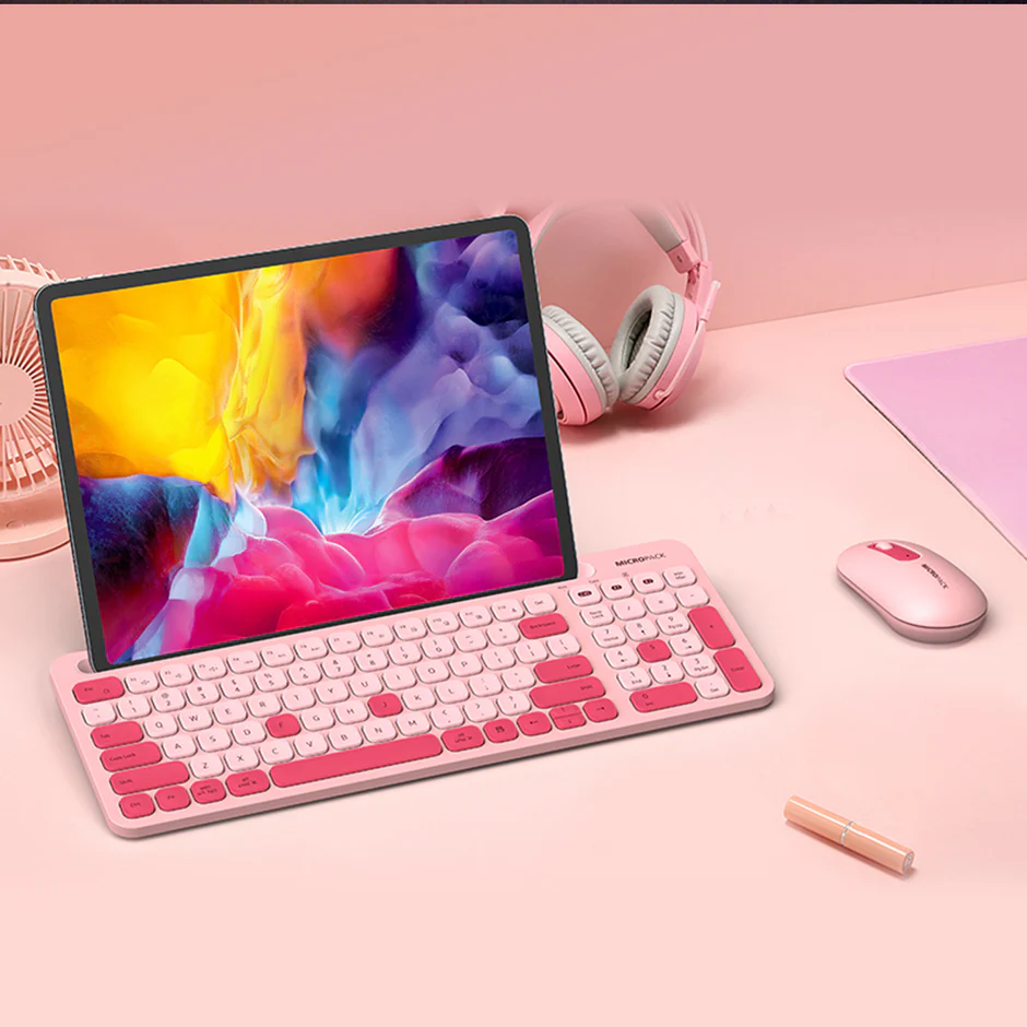 Micropack (KM-238W) For intelligent A 2.4G+Bluetooth Wireless Keyboard and Mouse Combo - Image 4