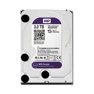 Western Digital (WD30PURX-78) 3TB WD Purple Surveillance HDD SATA 3.5” Internal Hard Drive for CCTV DVR NVR 24/7 Recording