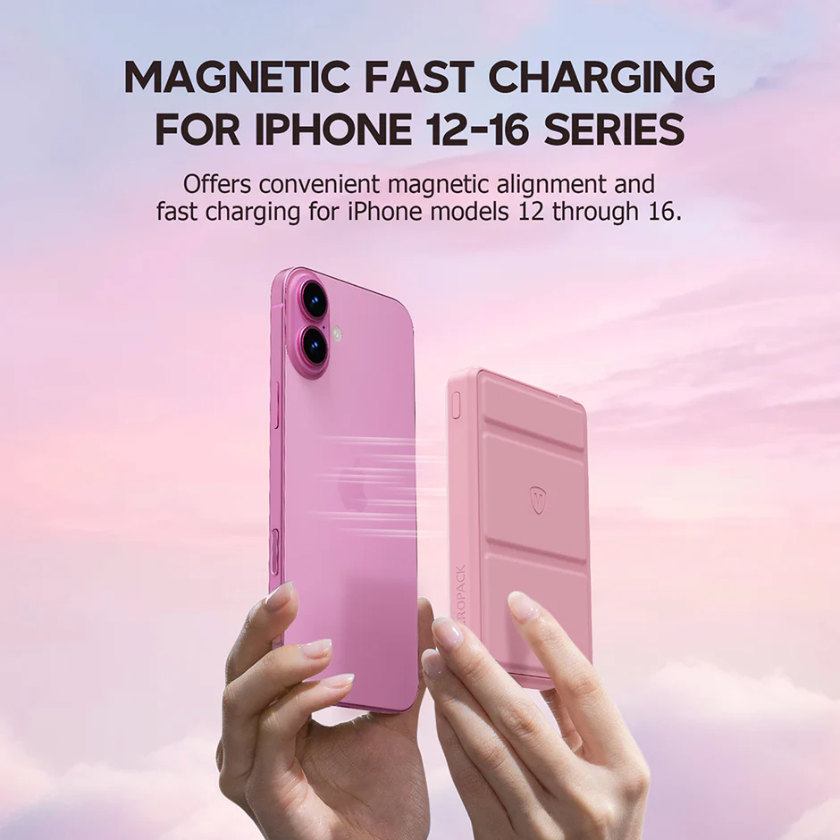 Micropack (WPB-10) Power Bank For Outstanding 3 IN 1 Magnetic Wireless Charging Powe Bank "Quick Charge Car Charger" - Image 2