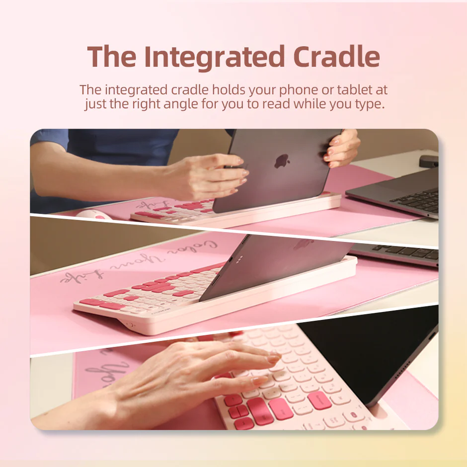 Micropack (KM-238W) For intelligent A 2.4G+Bluetooth Wireless Keyboard and Mouse Combo - Image 3