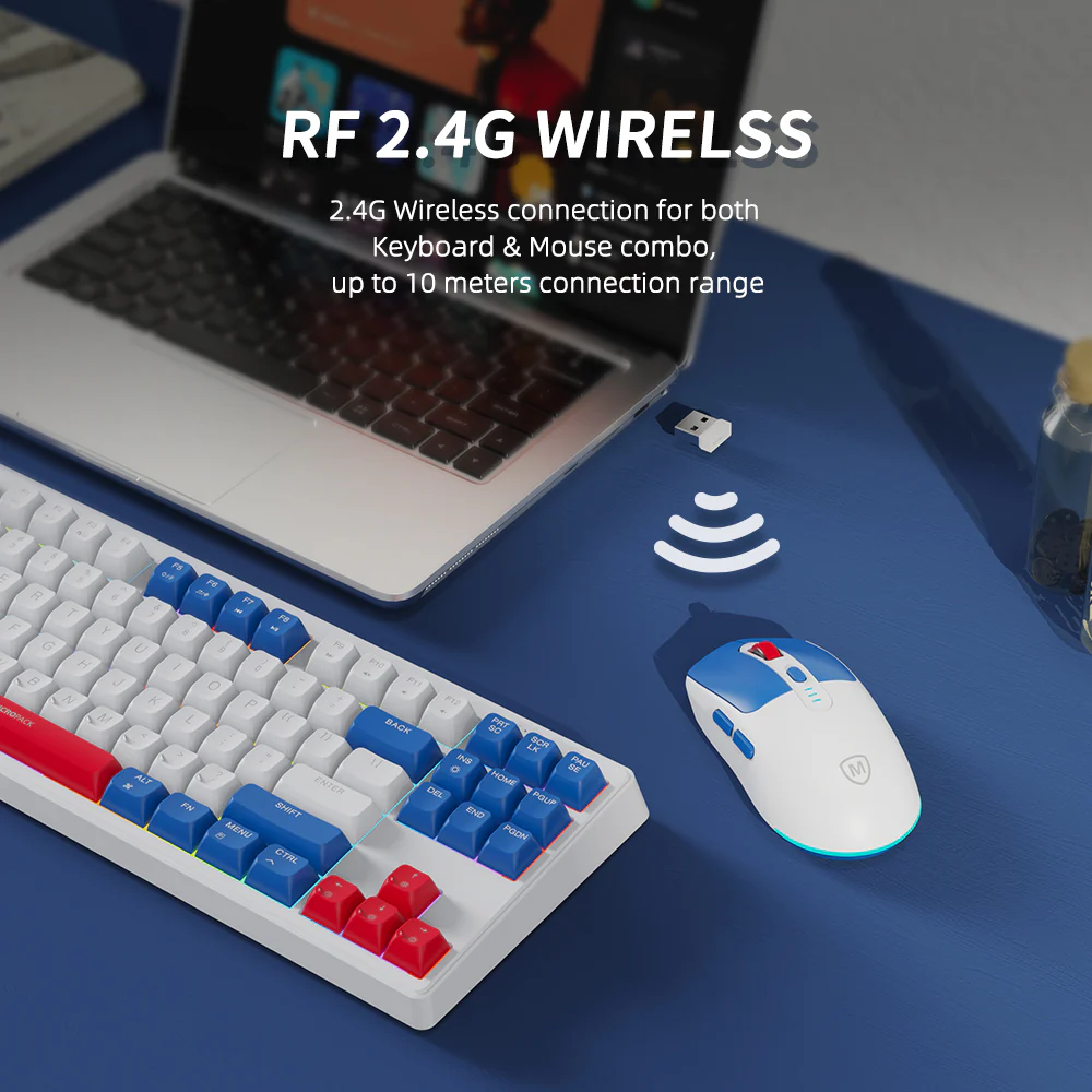 Micropack (KM-269W) 2.4G For A Masterful Wireless Rechargeable Keyboard and Mouse Combo