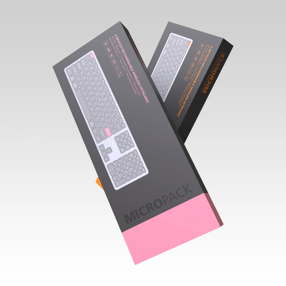 Micropack (K-310W) 2.4G+ For A Outstanding Bluetooth Rechargeable Wireless Keyboard - Image 3