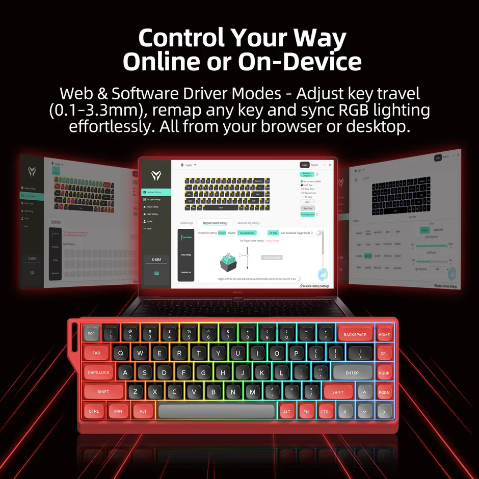 Micropack (K-68M-EN-RD) For A Phenomenal And Promising Magnetic Switch Keyboard - Image 2
