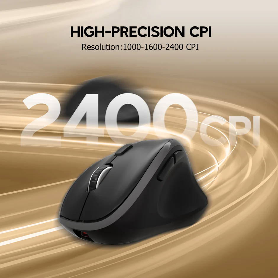 Micropack (ML-W01) For A Strong Build 2.4G+Bluetooth Rechargeable Wireless Mouse