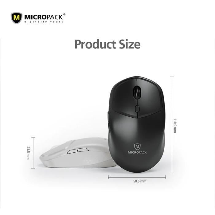Micropack (AM-726W-BK) RF 2.4G For A Great Wireless Mouse - Image 3