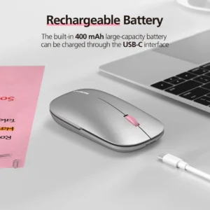 Micropack (ML-203W) 2.4G + For Great Bluetooth Rechargeable Wireless Mouse