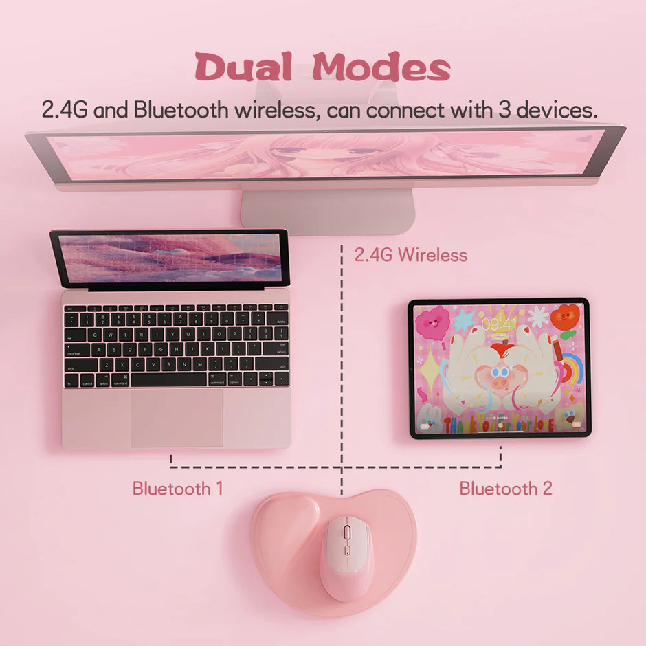 Micropack (MS-201W) Mouse For Profound 2.4G + Bluetooth Wireless Mouse - Image 2