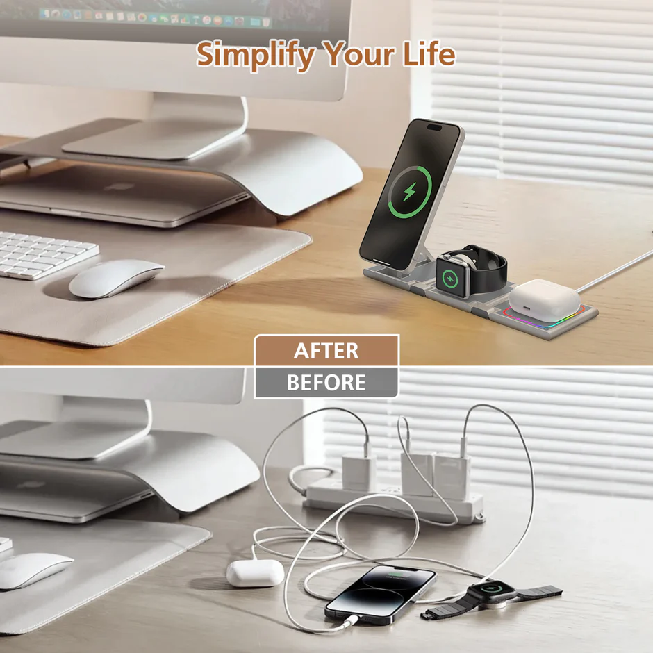 Micropack (WCP-315) For A Quality 3 IN 1Magnetic Wireless Charger Station - Image 4