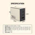 Micropack (MWC-370) For Quality USB-C Universal Wall Charger
