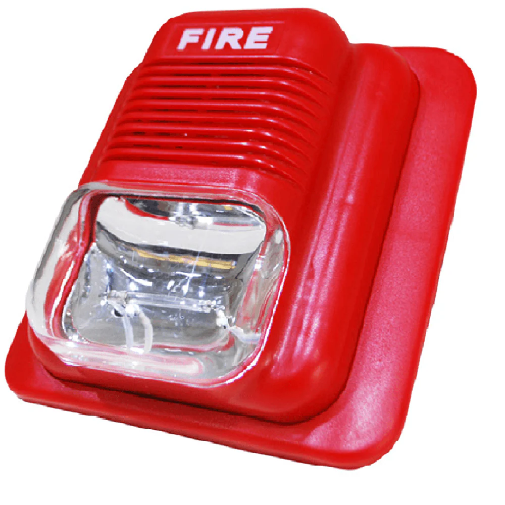 Fire Alarm (441-001) for Best Audio Visual Alarm Non-Addressable 90dB Siren with White Strobe Light