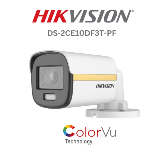 Hikvision (DS-2CE10DF3T-PF) 2MP Turbo HD ColorVu for Best Analog Bullet Camera