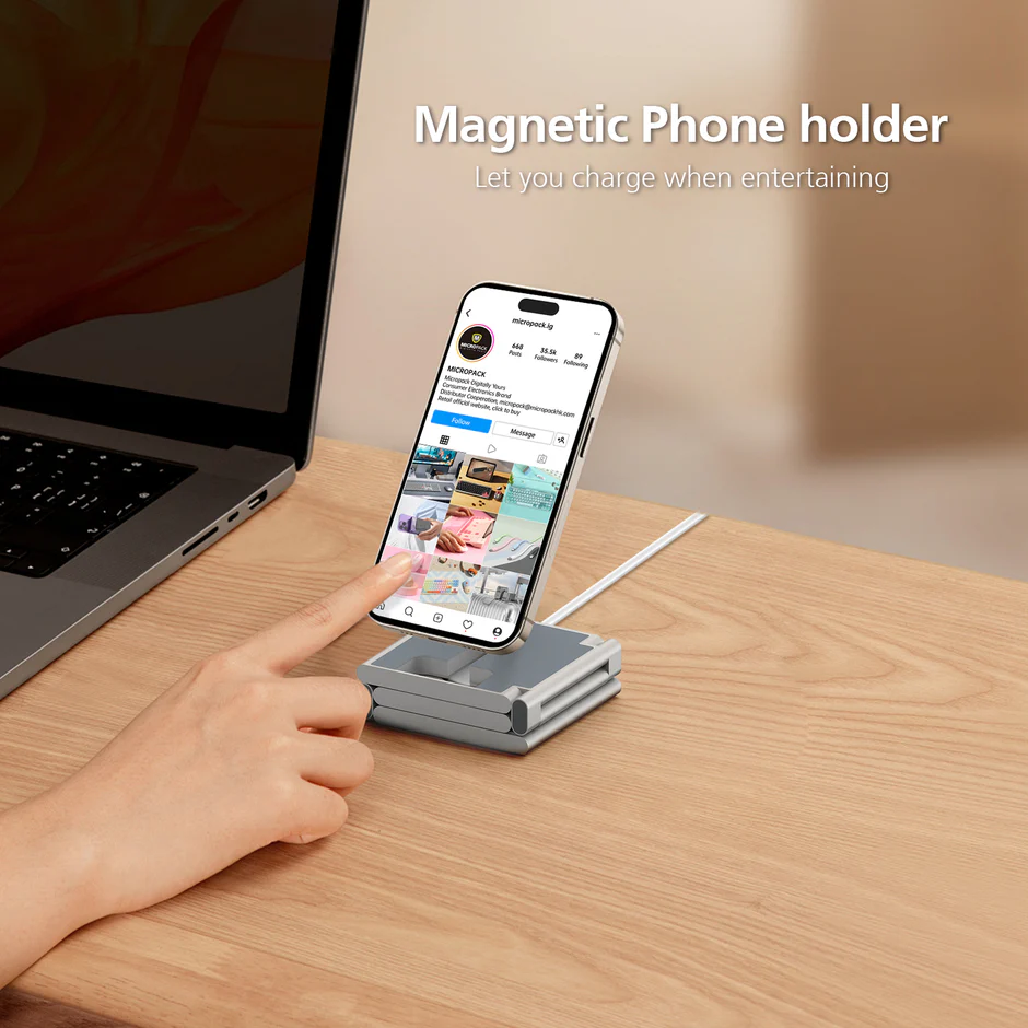 Micropack (WCP-315) For A Quality 3 IN 1Magnetic Wireless Charger Station - Image 2