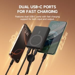 Micropack (WPB-W10) For A Great Standard 4 IN 1 PD Fast Charging Magnetic Wireless Power Bank