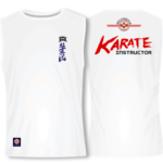 (White Sleeveless Shirt) KyokushinRyu For 1st Rated Quality