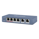 Hikvision (DS-3E0106P-E/M) 4-Port PoE Switch 10/100 Mbps for Best Metal Body Network Switch