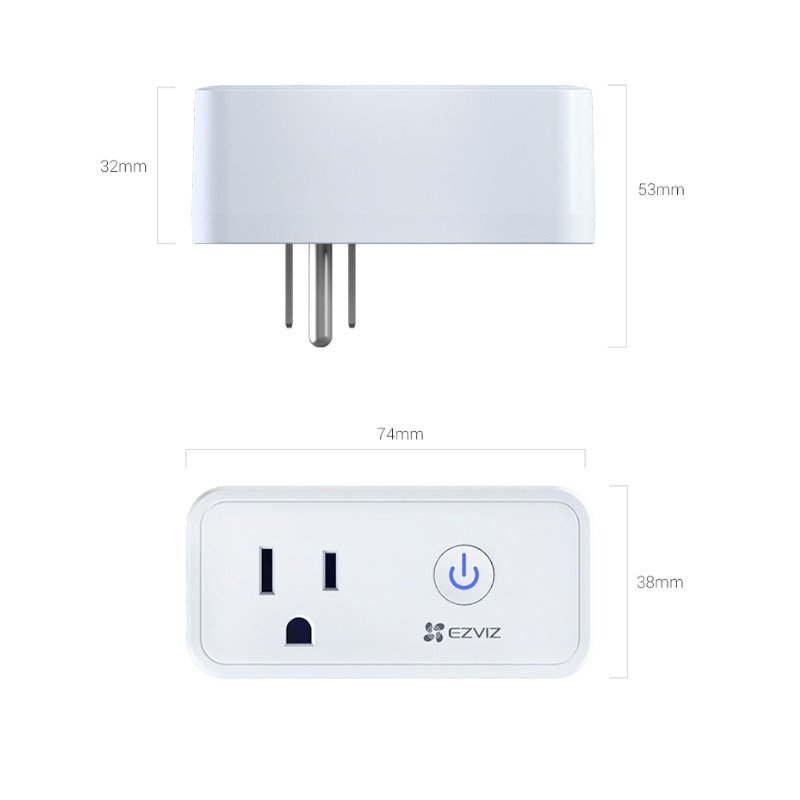 EZVIZ (T30-B) Smart Plug with Remote App Control and Energy Monitoring