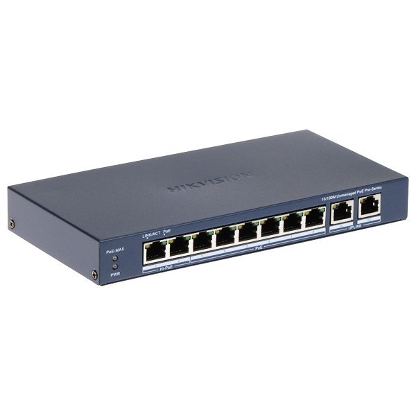 Hikvision (DS-3E0310HP-E) For A Best 8 Port Fast Ethernet Unmanaged POE Switch - Image 3