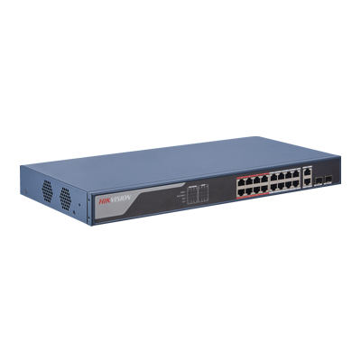 Hikvision (DS-3E1318P-EI) For A High Quality 16 Port Fast Ethernet Smart POE Switch