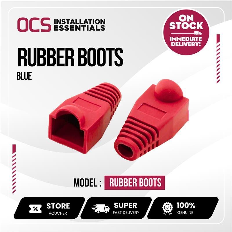 RJ45 Rubber Boot Protector (Red) for Ethernet Connector - Image 4