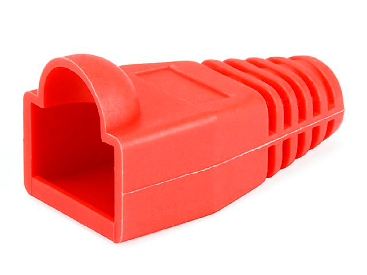 RJ45 Rubber Boot Protector (Red) for Ethernet Connector