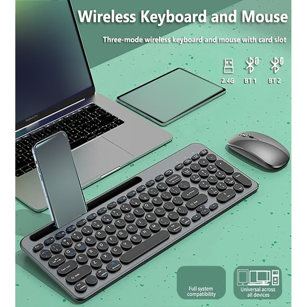Micropack (KM-238W) 2.4G+ For Genuine Bluetooth Wireless Keyboard and Mouse Combo