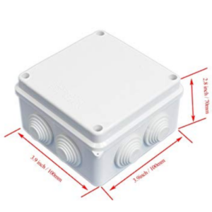 Installation Essential (Weatherproof Box 100x100x70) for Better IP65 Outdoor Electrical CCTV Cable Protection Box Installation Essential