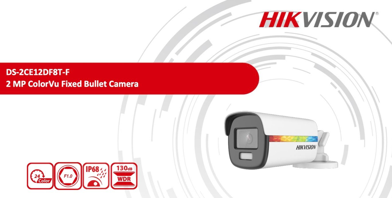Hikvision (DS-2CE12DF8T-F) (3.6mm) 2 MP ColorVu Fixed Bullet Camera - Image 2