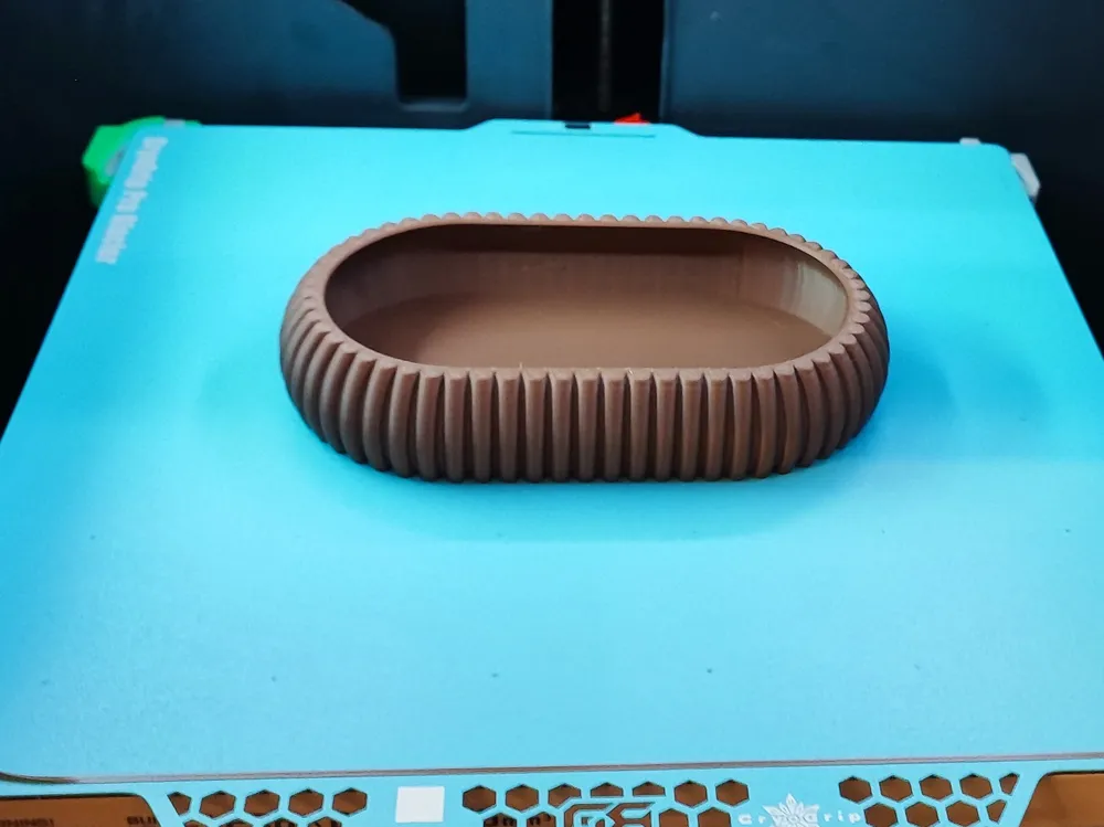 3D Printed Finally Organized Modern Ribbed Tray - Image 2