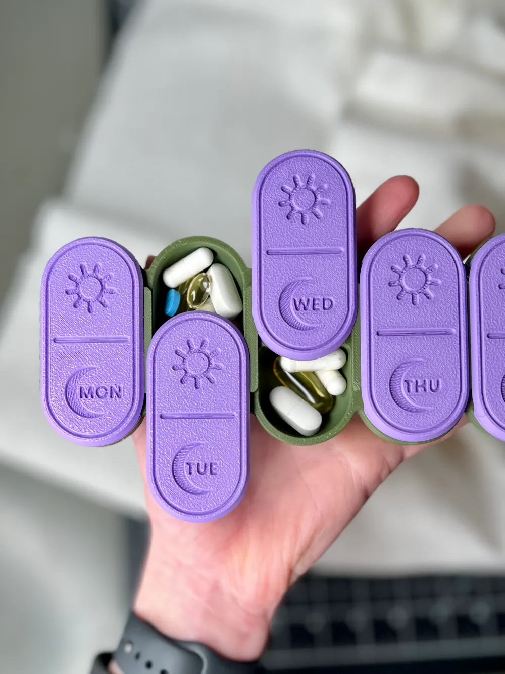 3D Printed Pills Organizer - Image 5