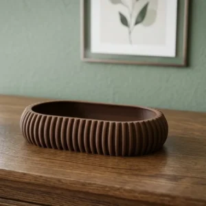 3D Printed Finally Organized Modern Ribbed Tray