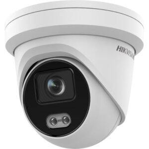 Hikvision (DS-2CD2347G2-LU) 4MP ColorVu Fixed Turret IP Camera 4mm 130dB WDR 30m White Light PoE IP67