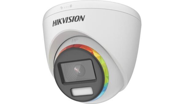 Hikvision (DS-2CE72DF8T-F0 2MP ColorVu Fixed Turret Camera 3.6mm 130dB WDR 40m White Light 4 in 1 IP68