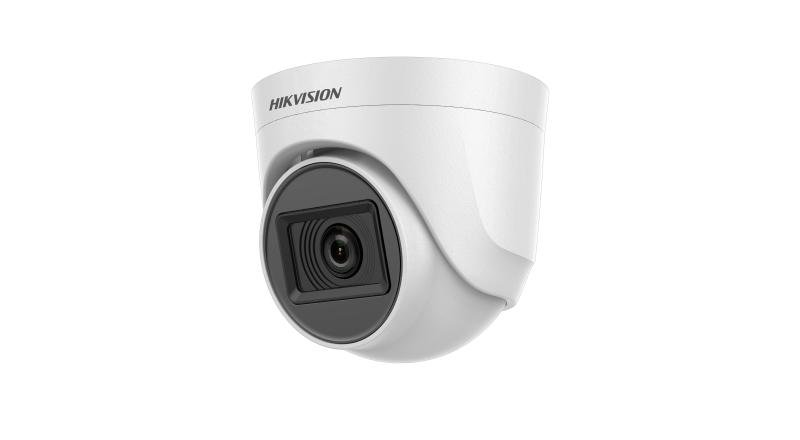 Hikvision (DS-2CE76H0T-ITPFS) 5MP Audio Fixed Turret CCTV Camera 2.8mm 20m IR 4-in-1