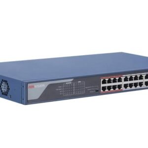 Hikvision (DS-3E0326P-E) 24 Port 100Mbps Unmanaged PoE Switch 370W PoE Budget 2 Gigabit Combo Ports 300m Long Range