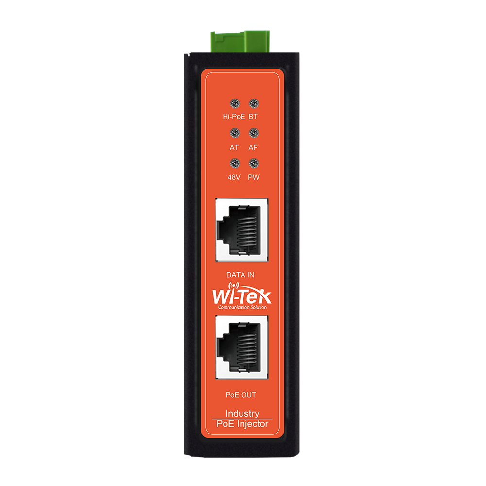 Wi-Tek (WI-POE58-BT-I-DC) – 90W Gigabit Industrial PoE Injector - Image 2