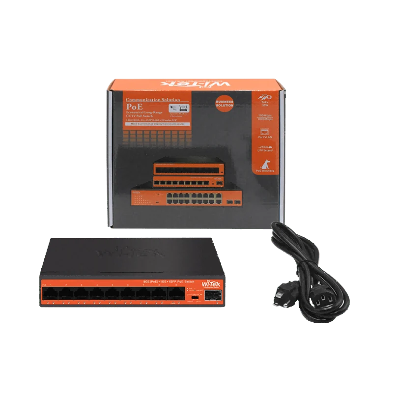 Wi-Tek (WI-PS309GFH) – 10-Port Gigabit Long-Range PoE Switch - Image 3