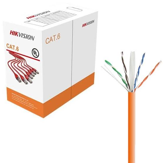 Hikvision (DS-1LN6UZC0) Orange CAT6 U/UTP Network Cable 305m 24AWG Solid Bare Copper PVC - Image 2