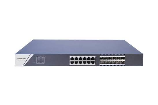 Hikvision DS-3E0524TF(B) 24 Port Gigabit Unmanaged Switch 12 RJ45 12 SFP Fiber 48Gbps 6kV