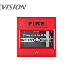 Hikvision (DS-K7PEB/Red) Emergency Break Glass Exit Button Fireproof Material NO/NC/COM