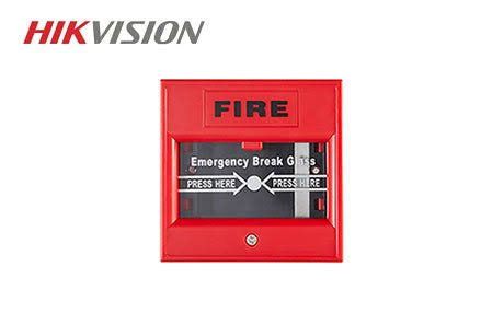 Hikvision (DS-K7PEB/Red) Emergency Break Glass Exit Button Fireproof Material NO/NC/COM