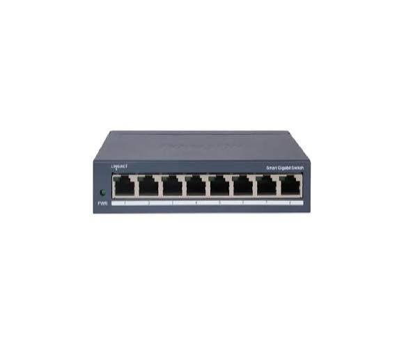 Hikvision (DS-3E1508-EI) 8 Port Gigabit Smart Managed Network Switch 8 Gigabit RJ45 16Gbps Fanless Metal - Image 4