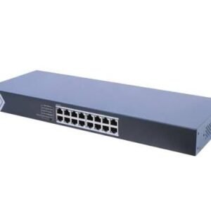 Hikvision (DS-3E0516-E(C) 16 Port Gigabit Unmanaged Network Switch 32Gbps Plug and Play Rack Mount