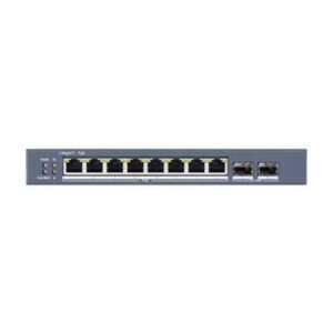 Hikvision (DS-3E1510P-SI) Smart Managed 8-Port Gigabit PoE Switch 110W 2×Gigabit Fiber 300m Long Range