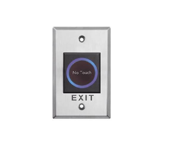 Hikvision (DS-K7P07) Touchless Exit Button IR Sensor LED 12-24VDC NO/NC/COM Stainless Steel
