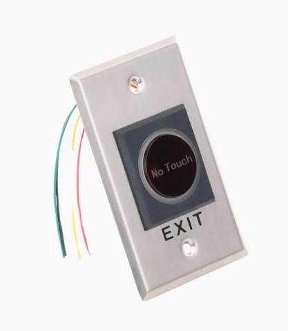 Hikvision (DS-K7P07) Touchless Exit Button IR Sensor LED 12-24VDC NO/NC/COM Stainless Steel - Image 2