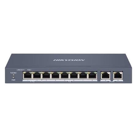 Hikvision (DS-3E1310HP-EI) 8-Port 100Mbps Smart Managed Hi-PoE Switch 110W 2-Port Gigabit Uplink