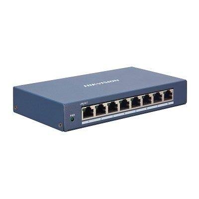 Hikvision (DS-3E1508-EI) 8 Port Gigabit Smart Managed Network Switch 8 Gigabit RJ45 16Gbps Fanless Metal
