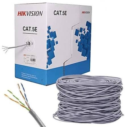 Hikvision (DS-1LN5E-E/E) CAT5e U/UTP Network Cable 305m Solid Bare Copper 0.45mm Gray CMX - Image 3