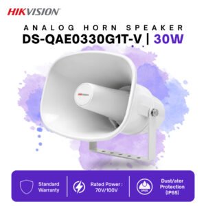 Hikvision (DS-QAE0330G1T-V) 30W Analog Horn Speaker 70V/100V IP65 High Sensitivity